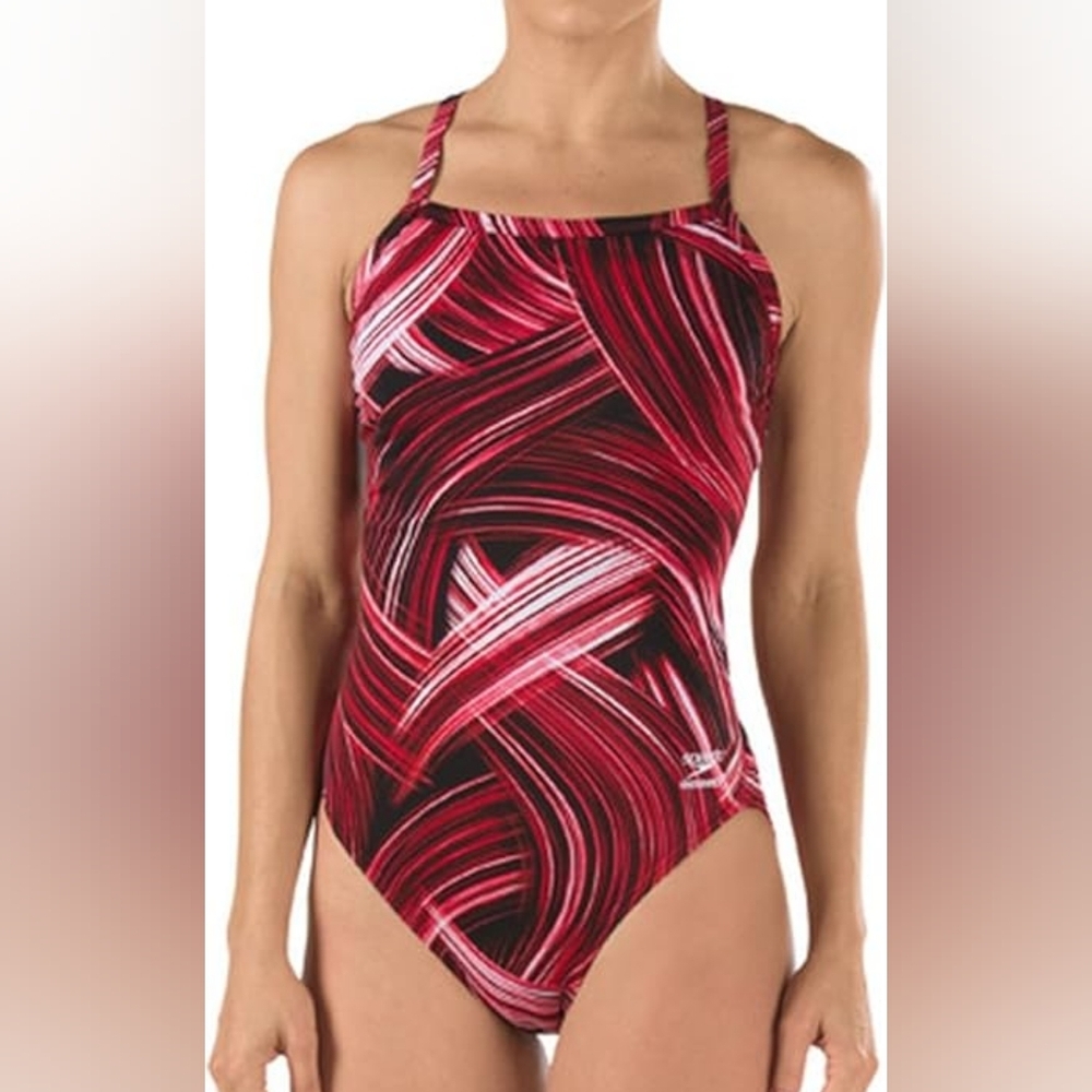 Speedo Women's Red Swimsuit, Size 26